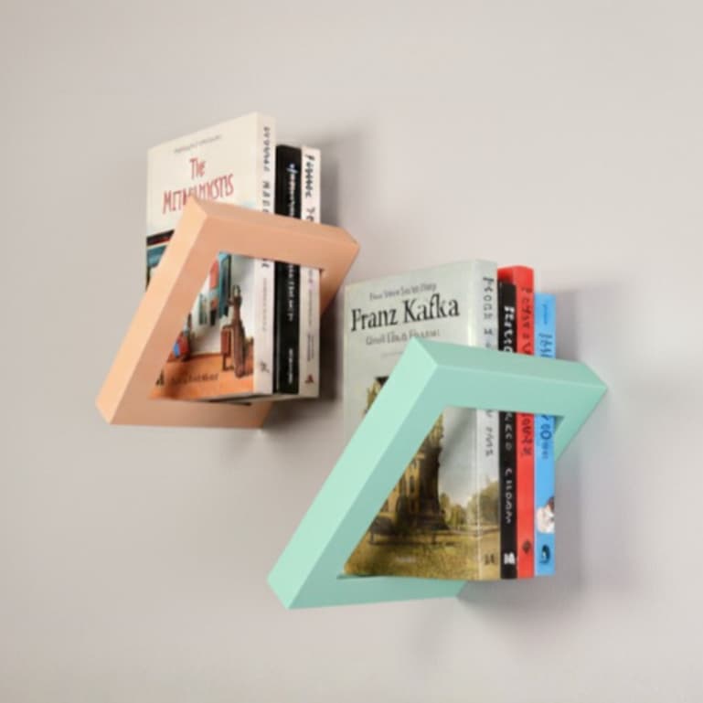 Suporte para Livros | Prateleira Flutuante Moderna Decorativa Minimalista