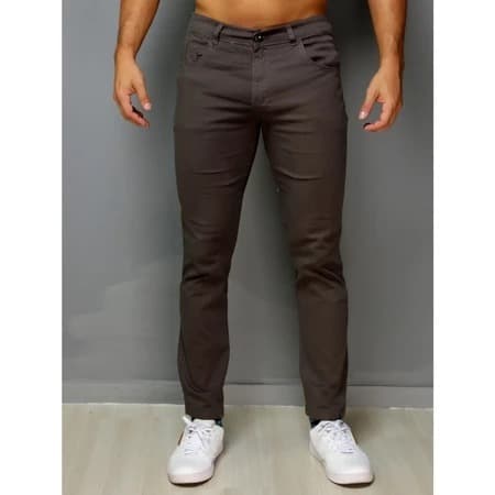 Calça Sarja Brim Slim Fit Masculina Elastano Premium