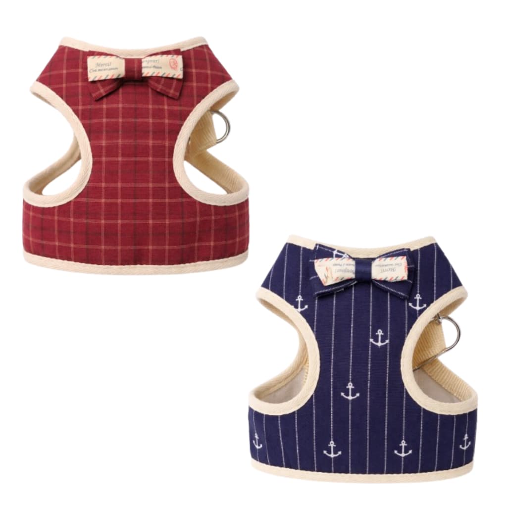 KIT 2 Guia Peitoral PET M = 29 CM x 17 cm  estampado para Gatos e Cachorro , leve e confortavel