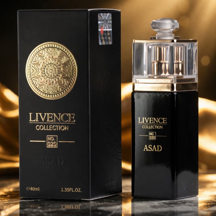 Perfume Arabe Masculino Inspiracao Asad Livence Luxo 40 ml -moderno, sedutor e de respeito.