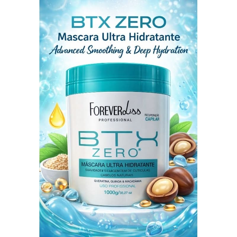 Btox Forever Liss Orgânico,Ultra Hidratante 1 kg