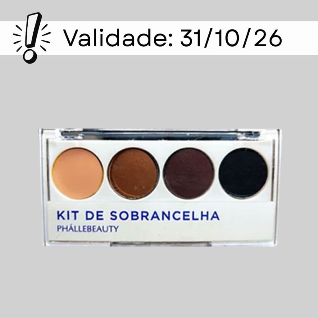 Kit Sombra Para Sobrancelhas + Primer - Phállebeauty | Definição e Longa Duração