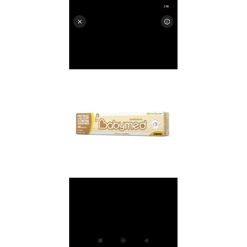 Pomada Contra Assaduras Babymed Amêndoas 40g – Proteção e Cuidado Diário 👶💛