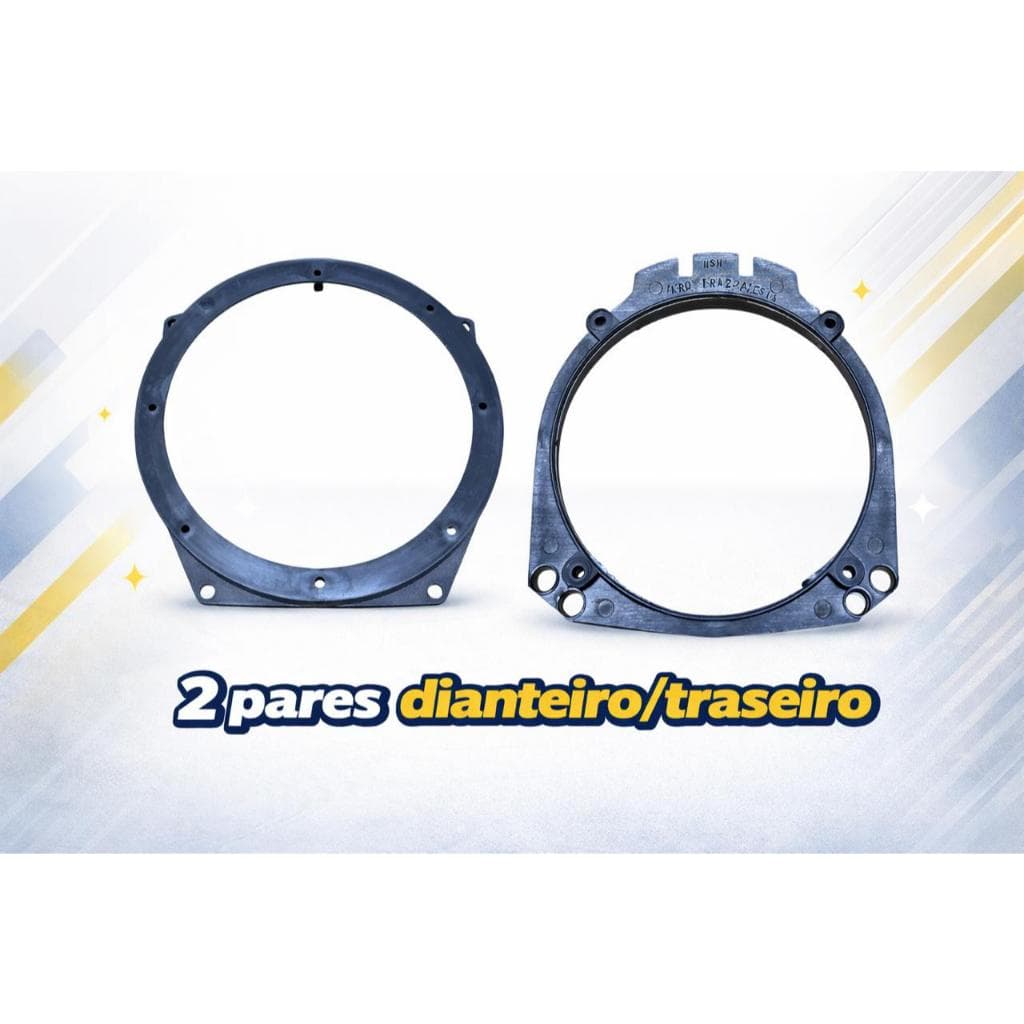ARO AUTO-FALANTE/SUPORTE/ADPTADOR/SOM FORD FIESTA 2 PARES TRASEIRO/DIANTEIRO