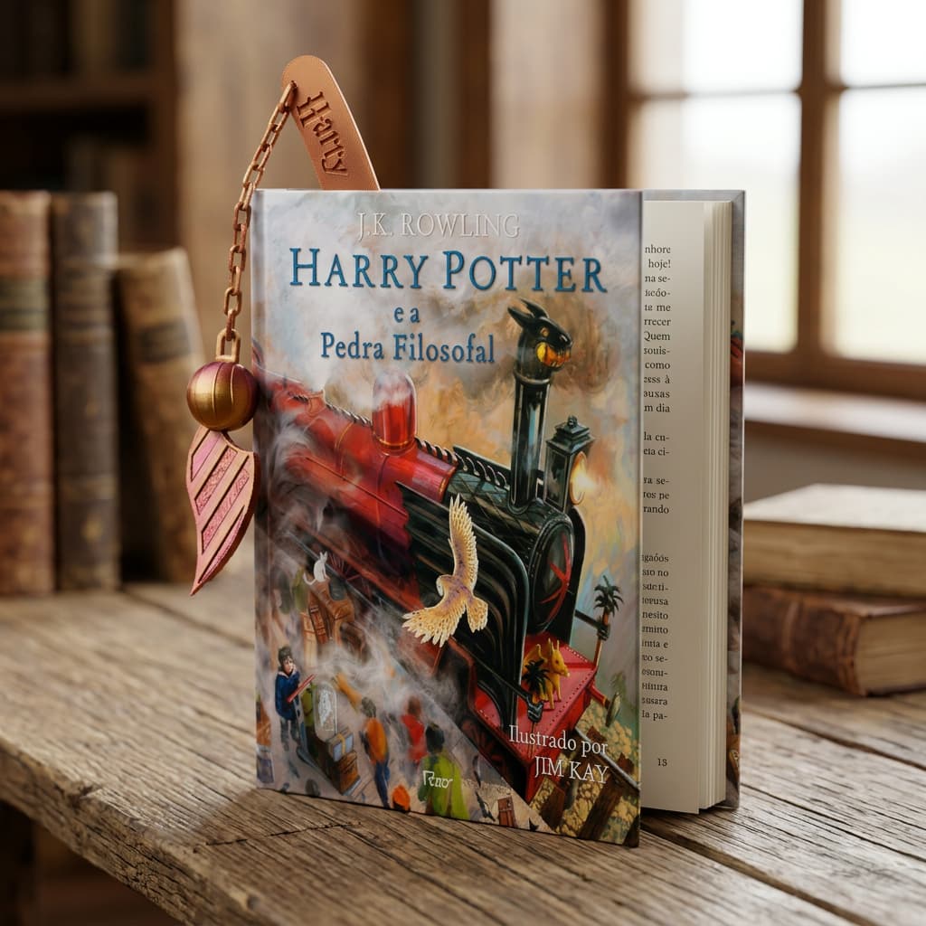 Marcador de Página Harry Potter com Pomo de Ouro | Bookmark Geek