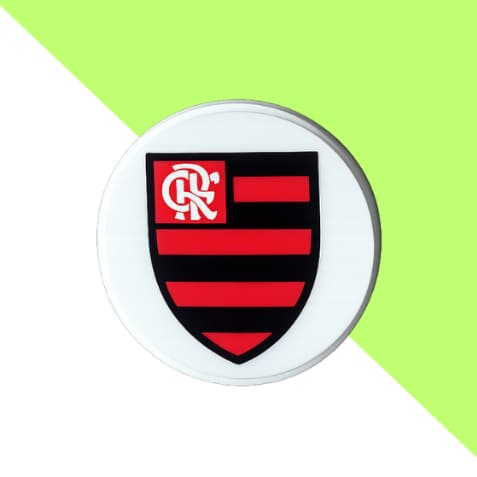 Pin Aplique Decorativo para Babuches  - Escudo Rubro-Negro