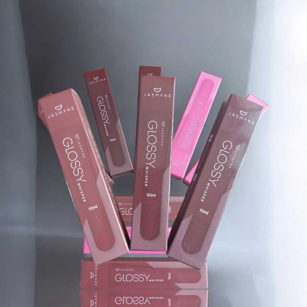 Glossy Whisper Jasmine – nas  cores (Cocoa Velvet, Dusty Rose, Blush Blossom)