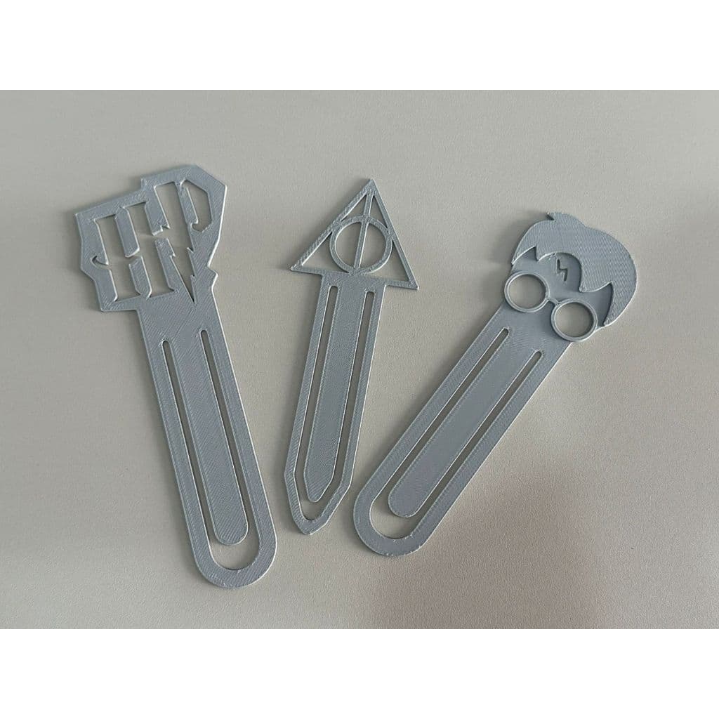 Kit com 3 marcadores de páginas bruxo HP - 3D - Cor aleatória