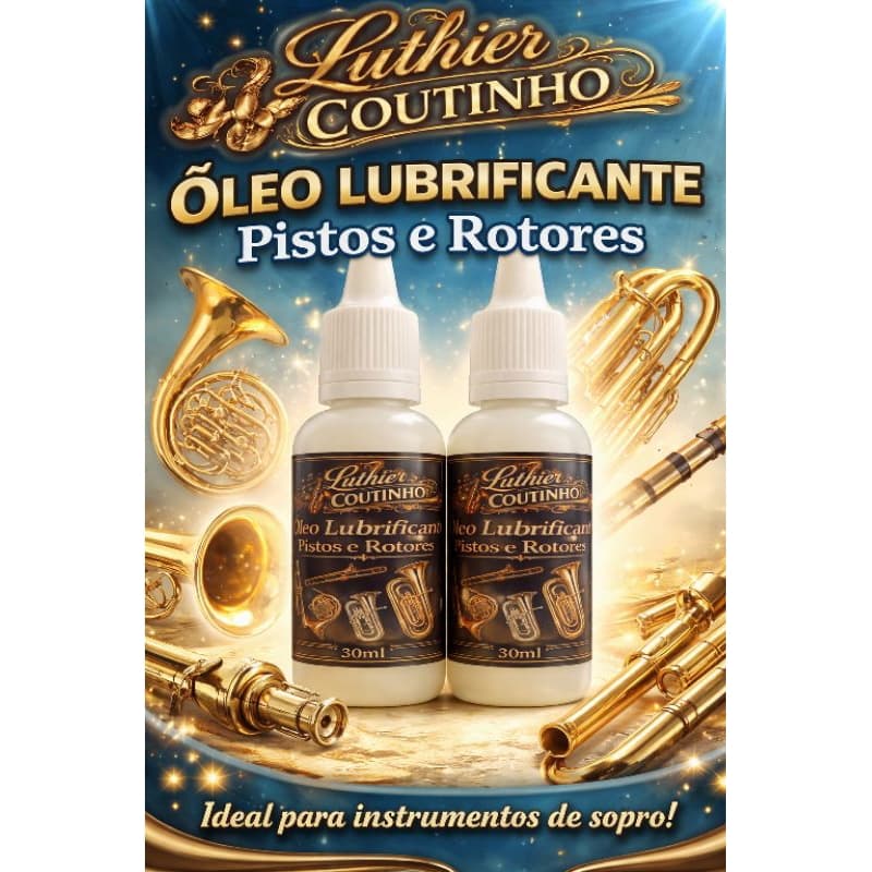 2 Óleo Valve OIL lubrificante para Pistos, Rotores e Saxofone. 30ml