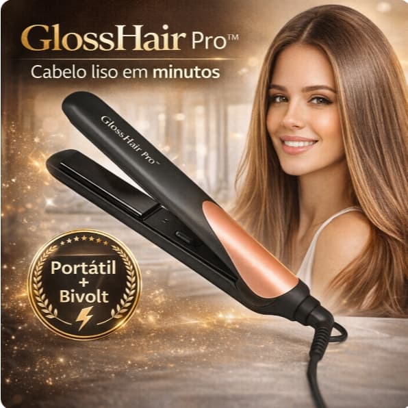 Prancha de Cabelo Profissional Alisadora Bivolt