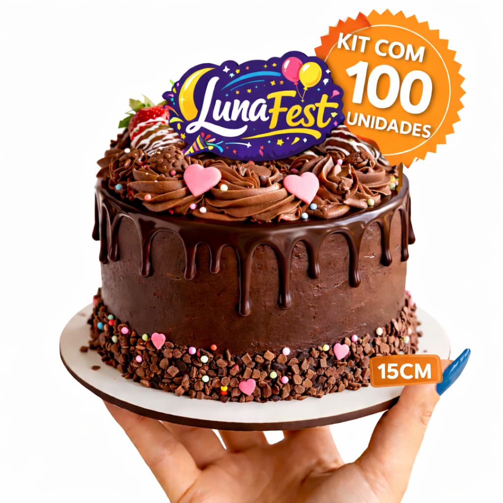 Cake Board 15cm Atacado Kit C/100 Unidades cakeboard Tabuleiro bolo confeitaria