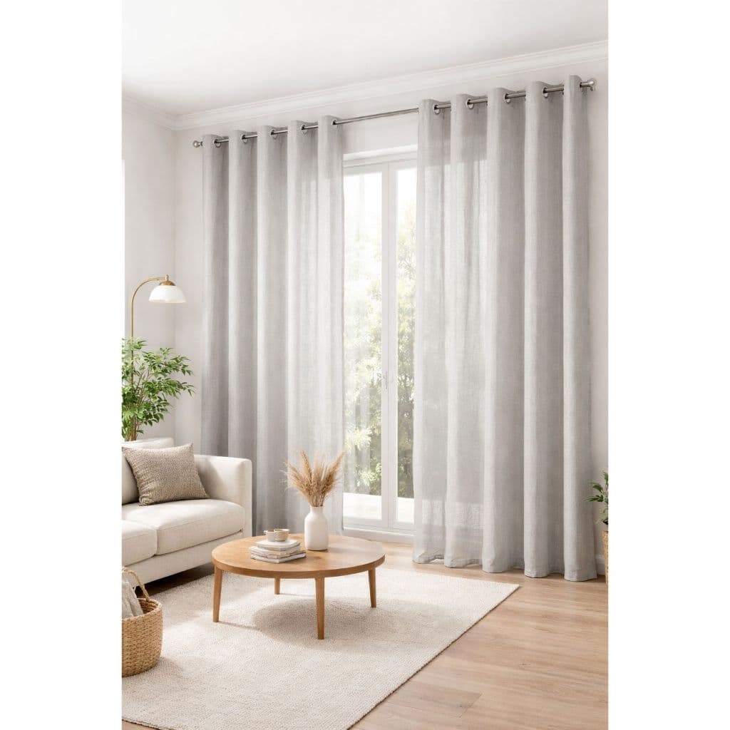 Cortina 4M  Voil de Linho Premium Para Escritório Sala Quarto - Envio Imediato