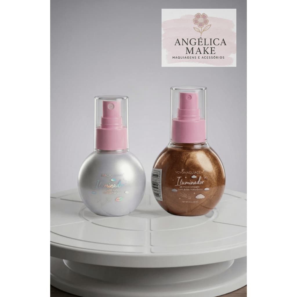 Iluminador Corporal Glow Spray Brilho Intenso Dourado (Gold) OU Prata (Silver) 50ml