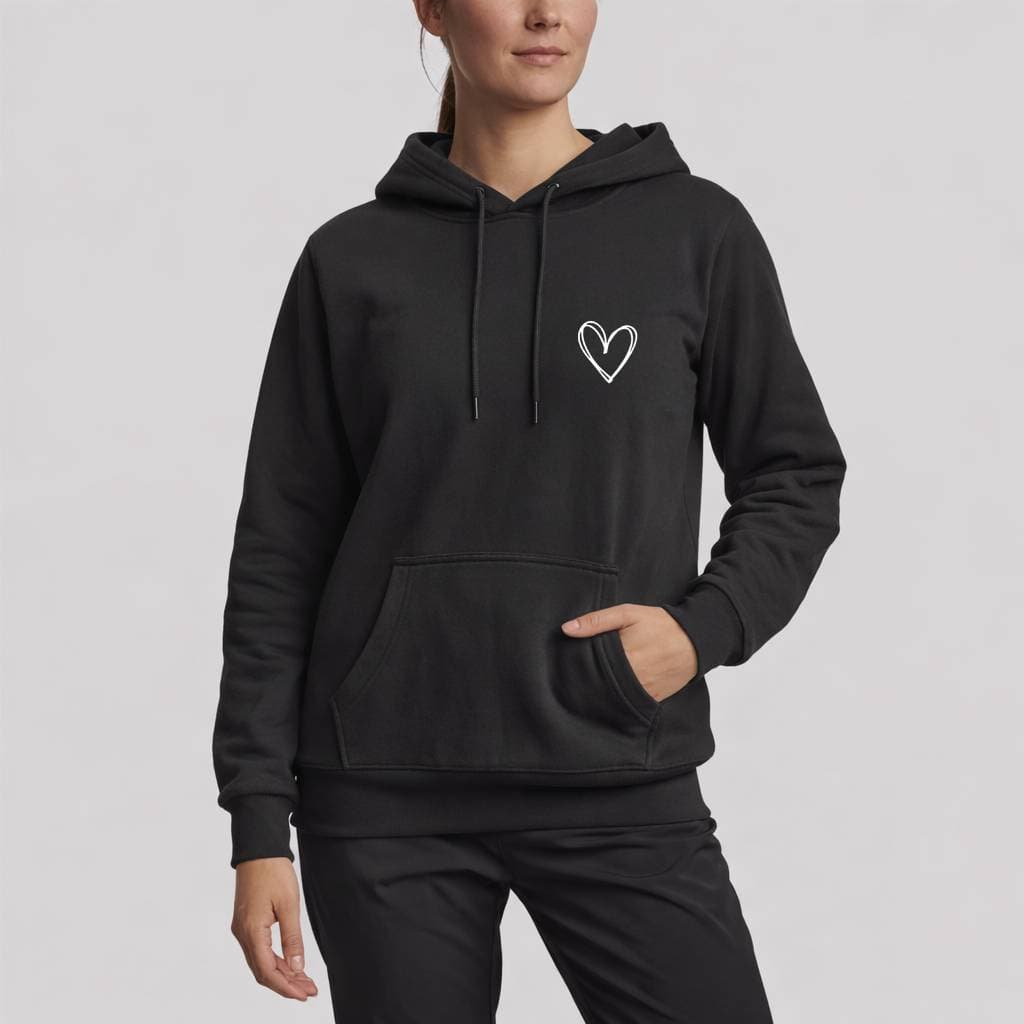Moletom Canguru Flanelado Feminino Com Capuz e Bolsos Inverno Confortável Blusa de Frio