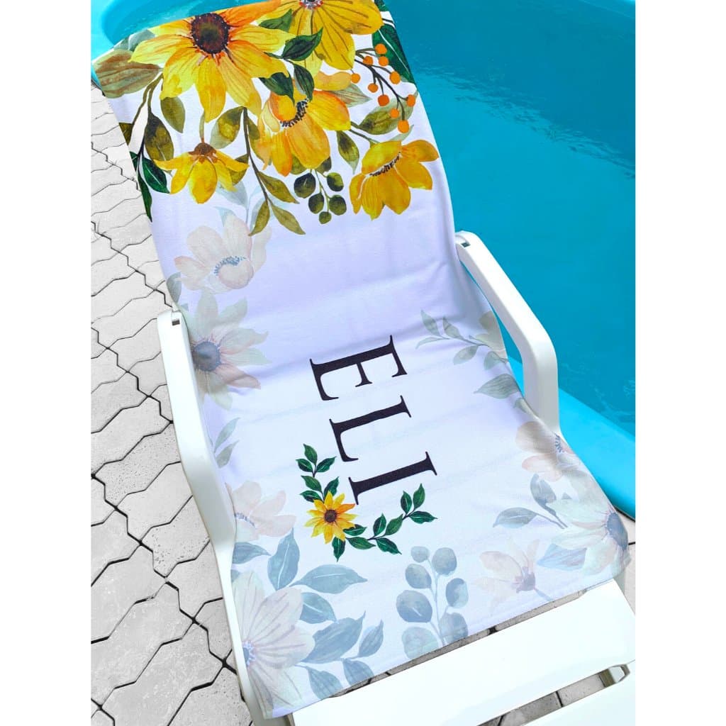 Toalha de Praia Personalizada - Calêndula