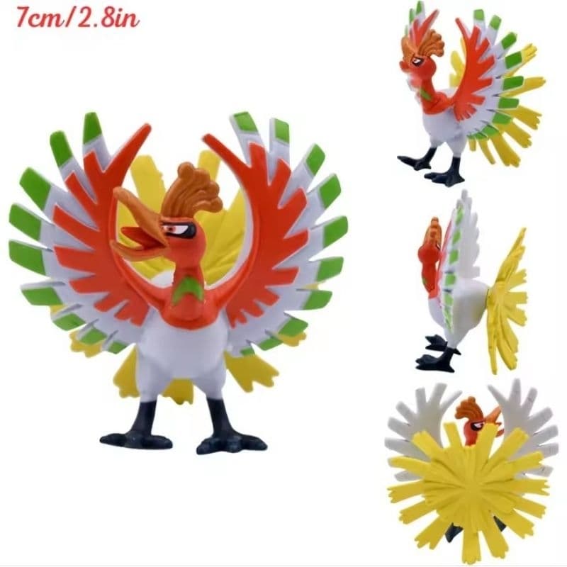 Boneco Pokemon Ho-Oh Figura de Ação 7cm