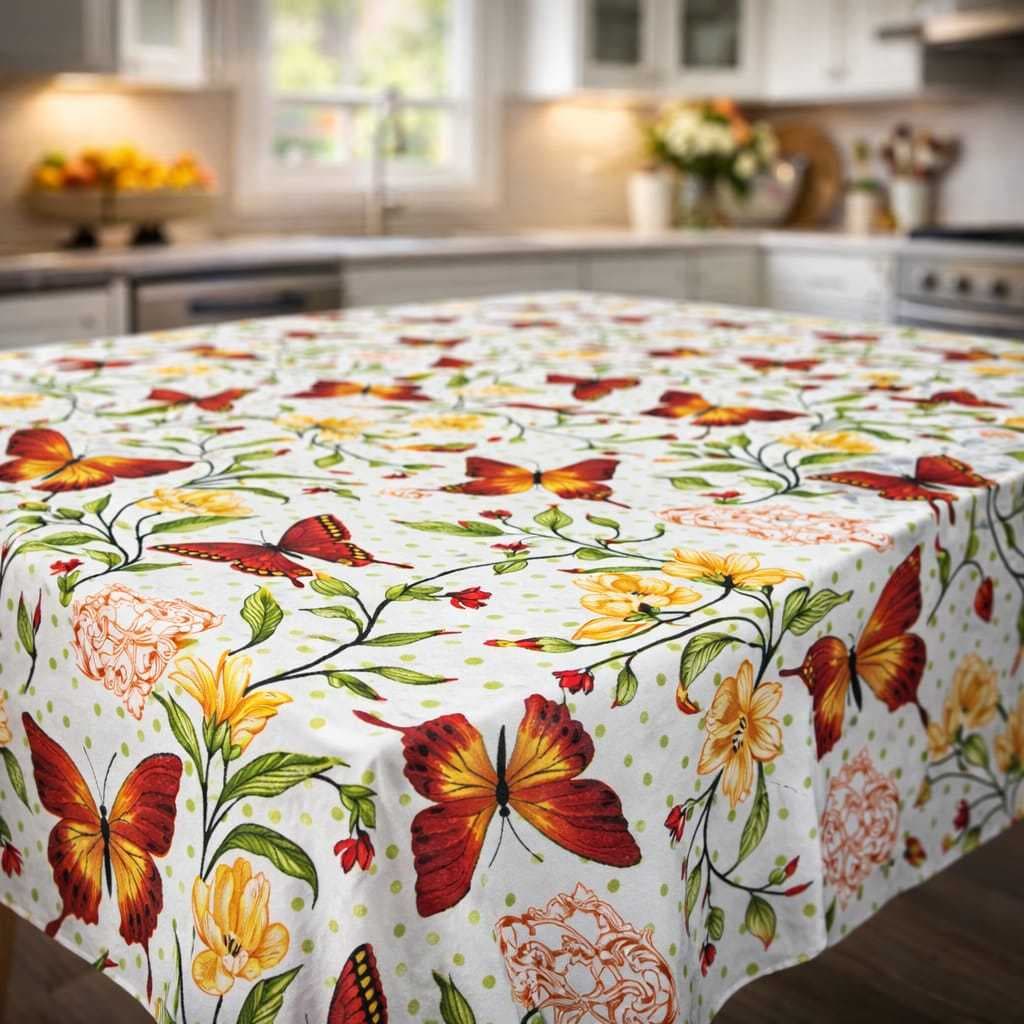 Toalha de Mesa 6 Lugares Cadeiras Oxford Premium para Cozinha 2,00x1,45cm