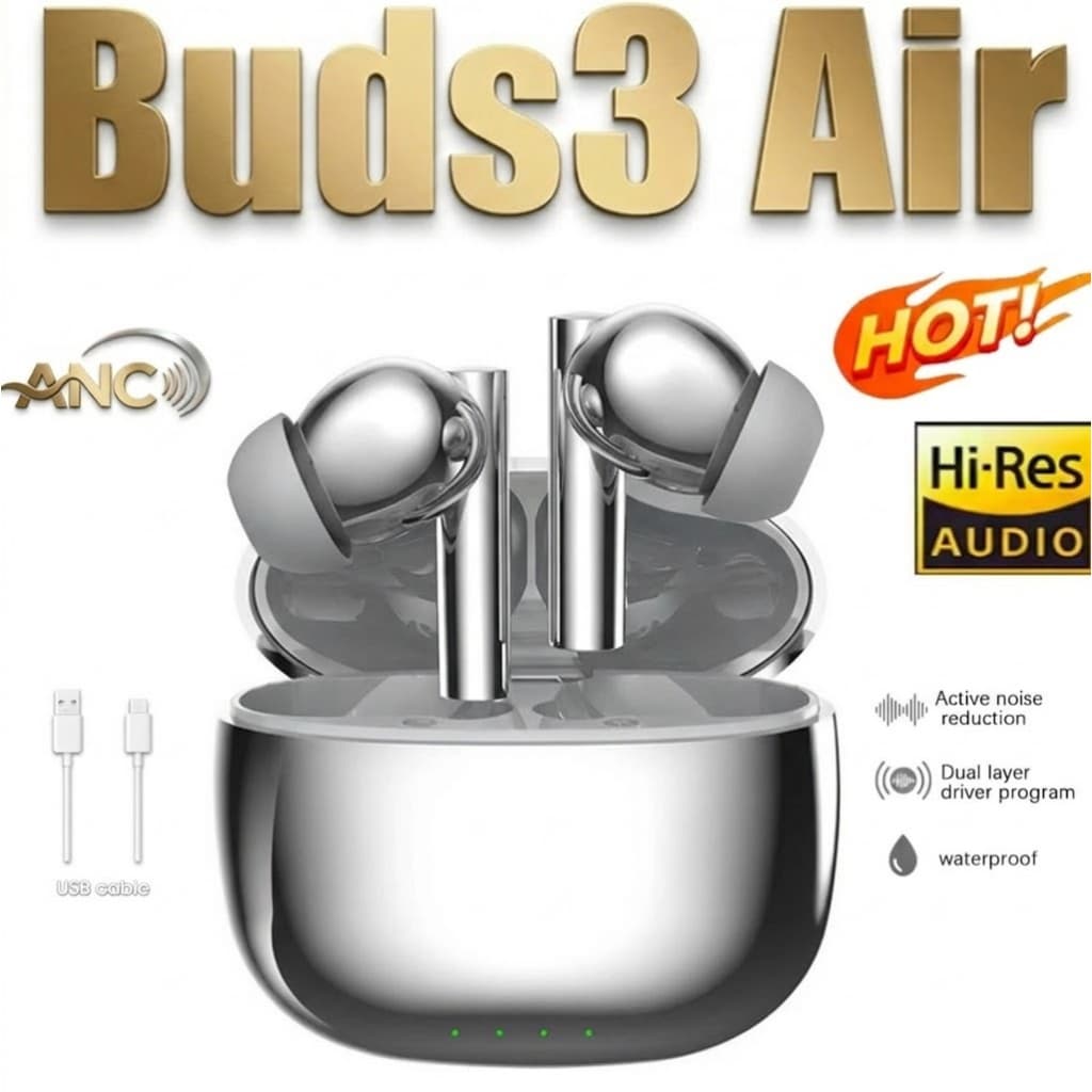 Fones TWS Buds3 Air ouvido sem fio Bluetooth Buds 6 Pro com cancelamento de ruído ANC