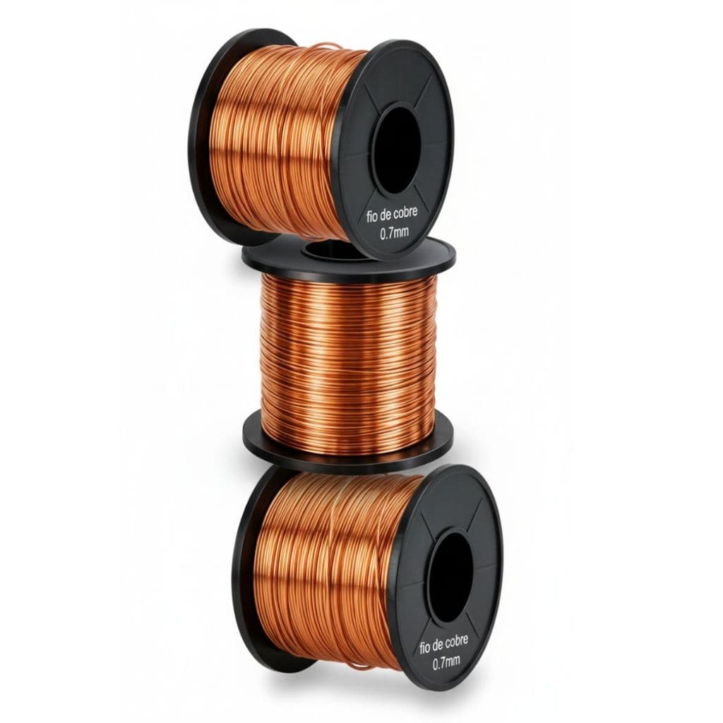 Cobre Puro Kit 3 Rolos 90mts - 0,7mm Artesanato Bijuteria, Extra Macio
