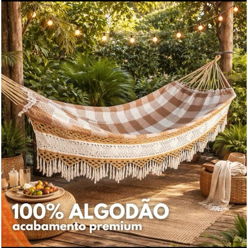 Rede de Dormir Bucho de Boi Luxo 4,5m – Gigante | MC Têxtil 💤 Conforto premium