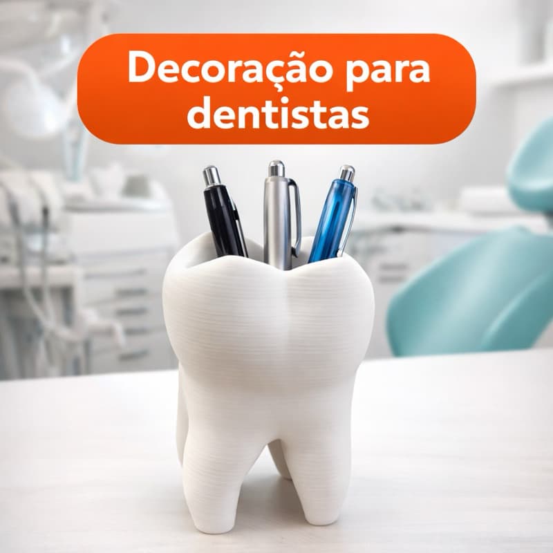 Dente Porta Caneta Escova acessorios decorativo Dentista Criativo
