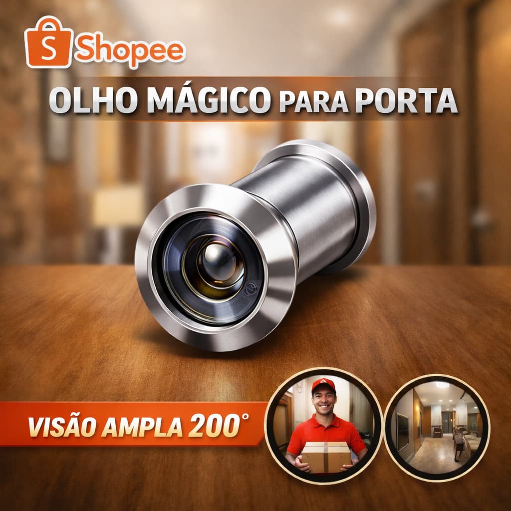 Olho Mágico Para Porta Visor 200° Fácil Instalação Universal Segurança residencial para copa