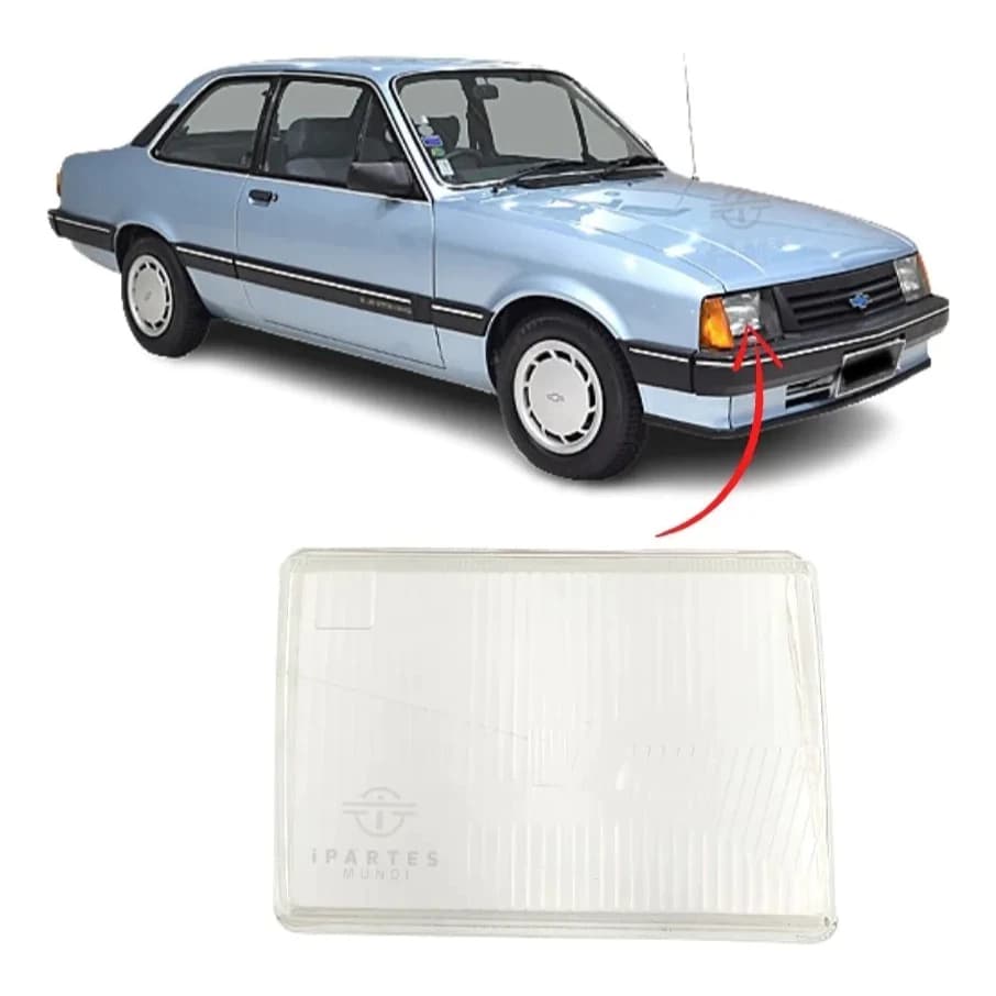 Lente Farol Chevette 83 A 93 Vidro Original Arteb - Unidade do Lado DIREITO