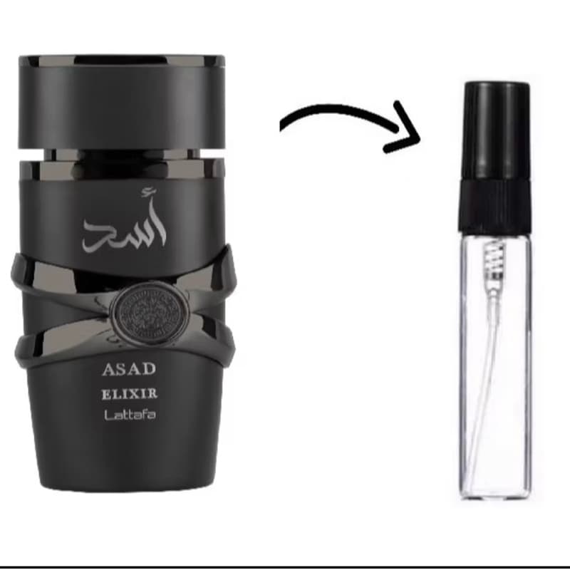 Asad Elixir Lançamento 2025 - Perfume Original Lattafa com Elegância, Poder e Longa Duração