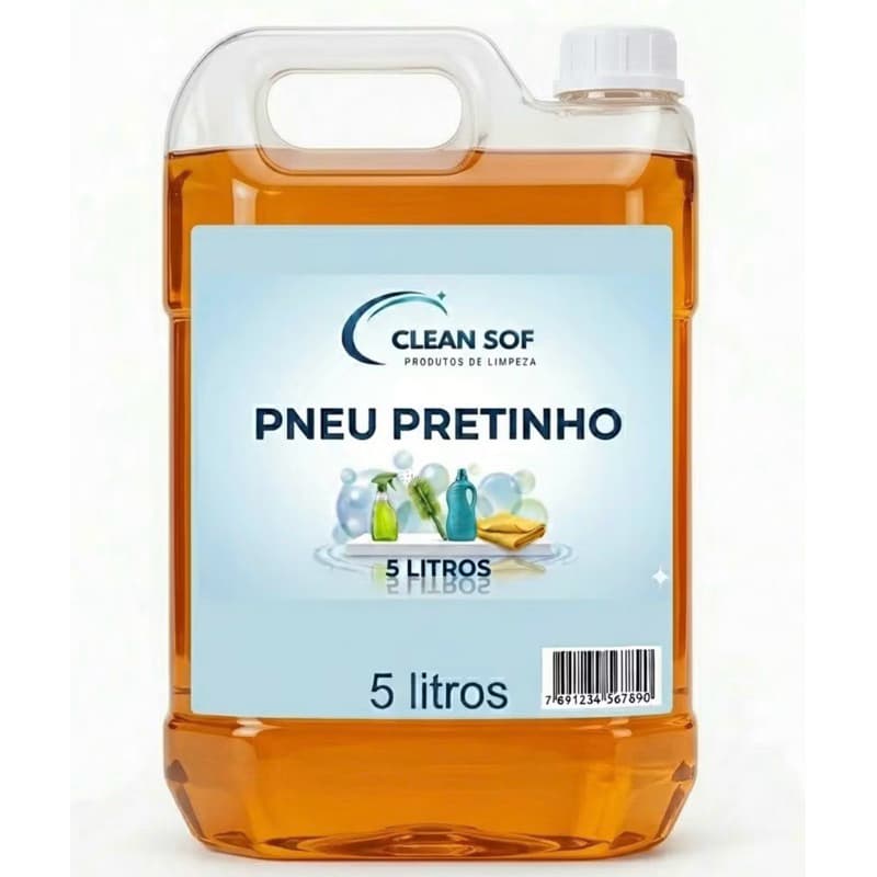 Pneu Pretinho Gel - Brilho Intenso e Proteção Duradoura para Pneus