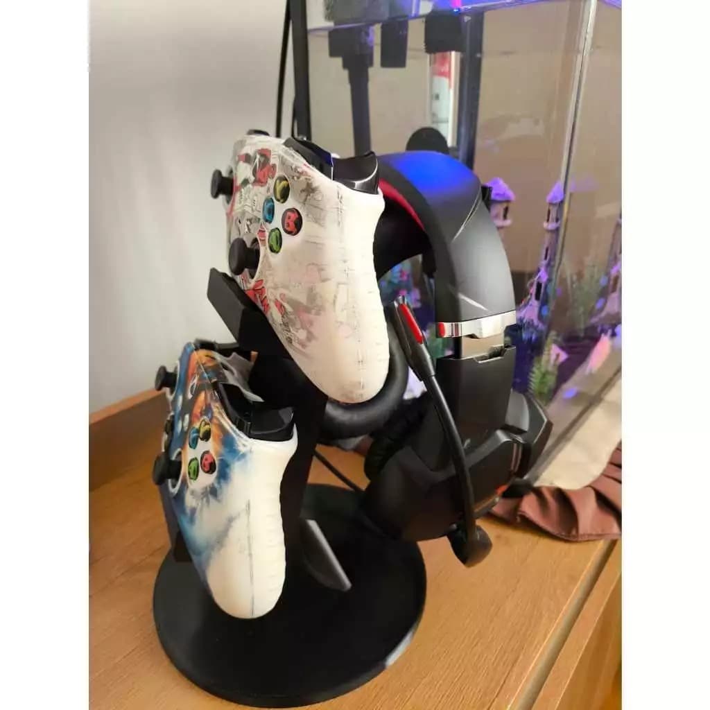 Suporte para Controle de Videogame e Fone de Ouvido em 3D