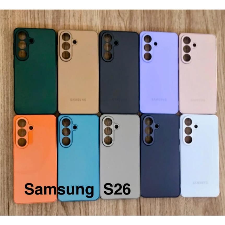 CAPA CASE CAPINHA PREMIUM SAMSUNG S26 (TELA 6.3)INTERIOR AVELUDADO AGGLASS PHONE  ELEGANTE MODA LUXO
