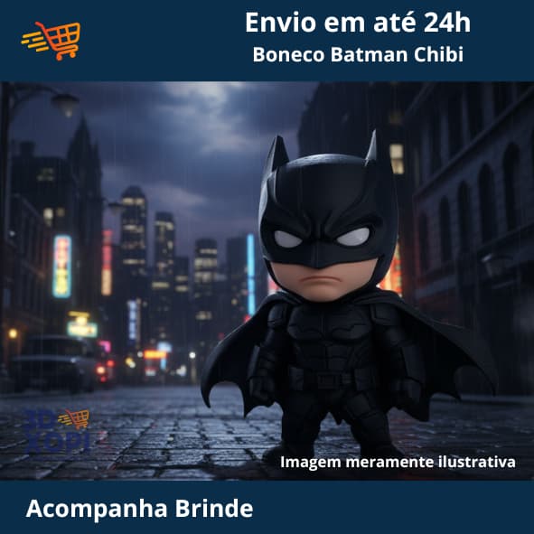 Batman Geek Estilo Herói – Action Figure Compacto e Detalhado