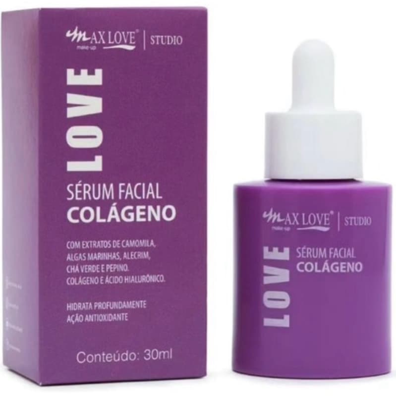 Sérum Max Love Colágeno 30ml Anti Idade Hidratante
