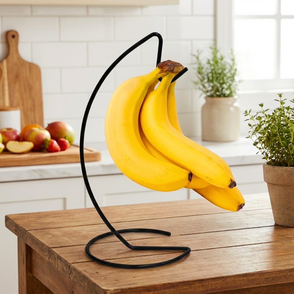 Suporte Para Banana Suporte Cacho De Bananas Fruteira Para Pendurar Multiuso Gancho Expositor Casa