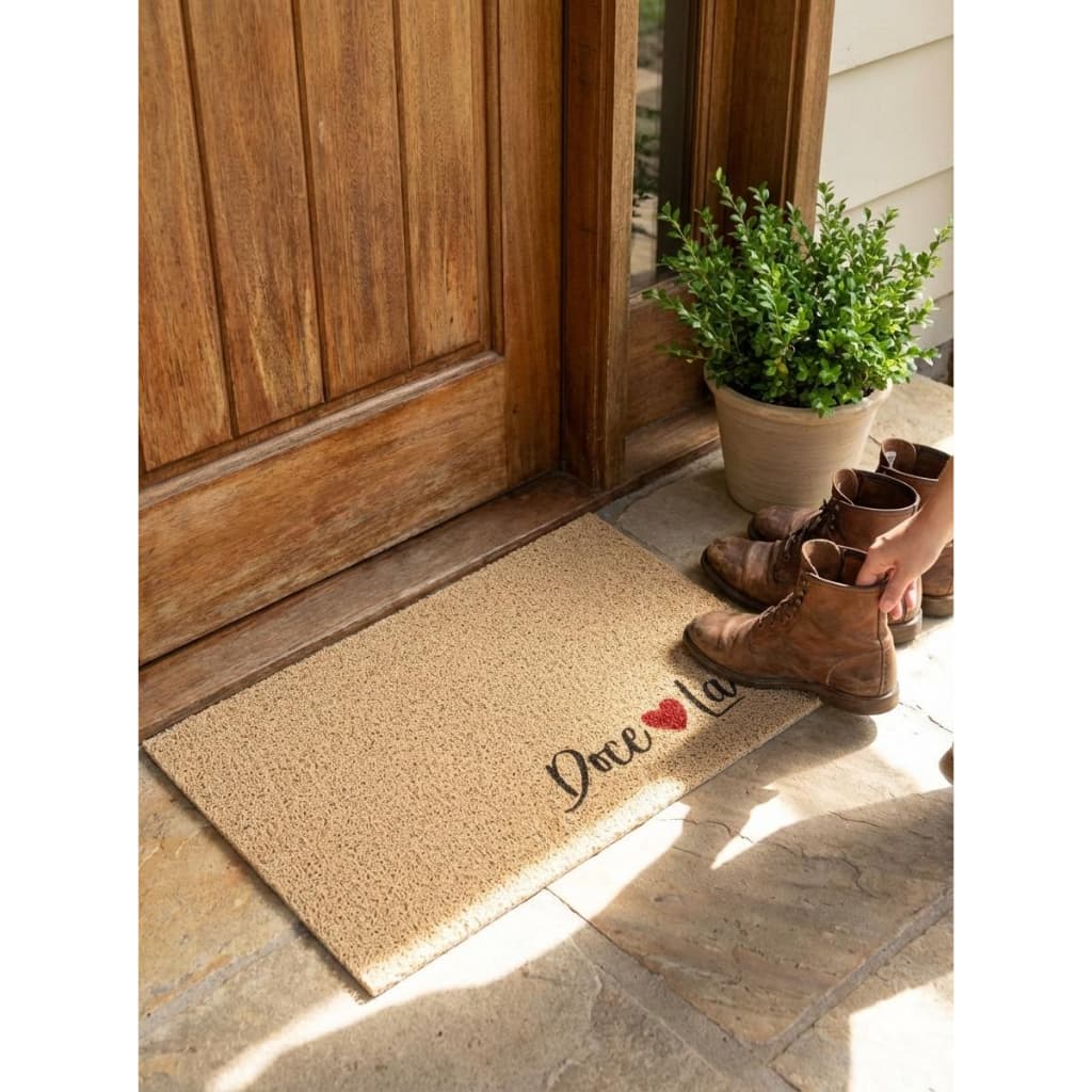 Tapete Porta Entrada Casa Capacho Vinil Doce Lar 60x40cm Home Kapazi