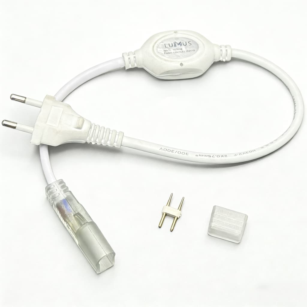 Conector adaptador para fita LED flexível 110-220V
