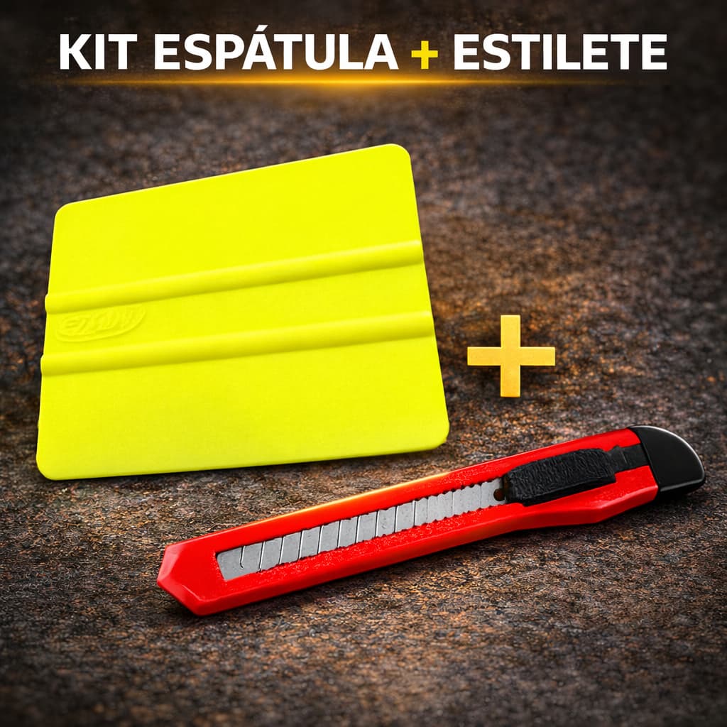Kit Aplicação Papel de Parede – Espátula Profissional + Estilete