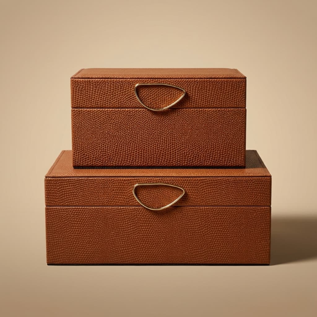 Kit 2x Caixas Decorativas Mocca Paramount