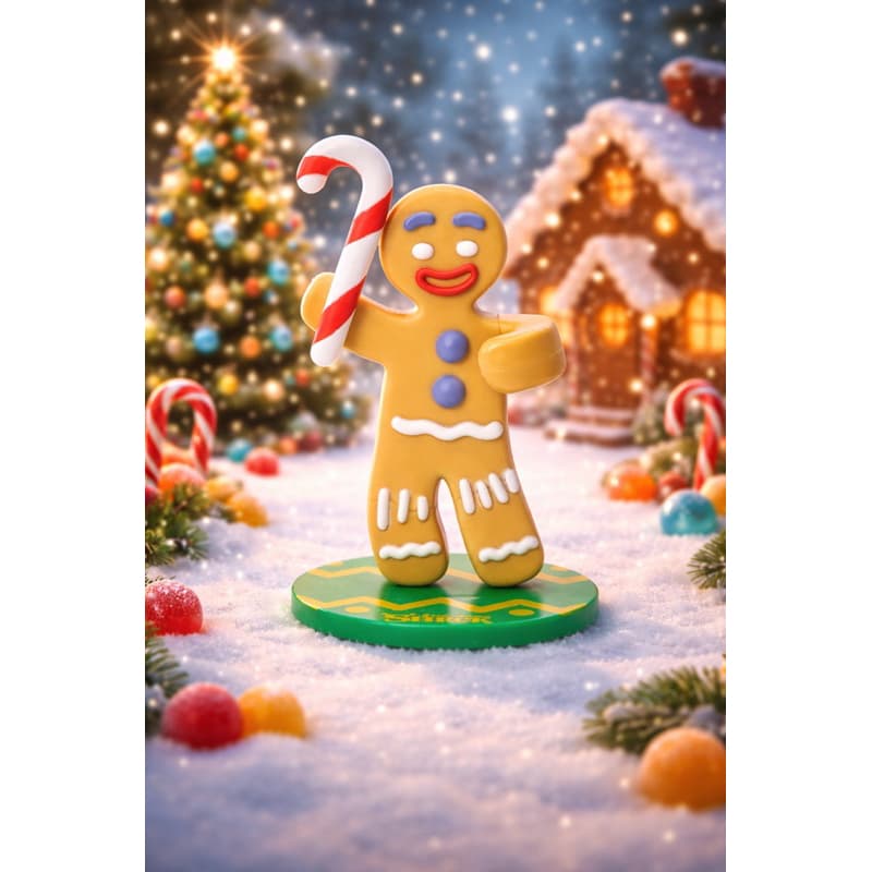 Boneco enfeite de Natal Homem Gengibre