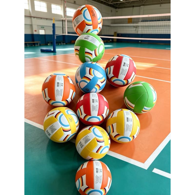 Bola de Vôlei Colorida Tamanho 5 - Para Quadra e Praia