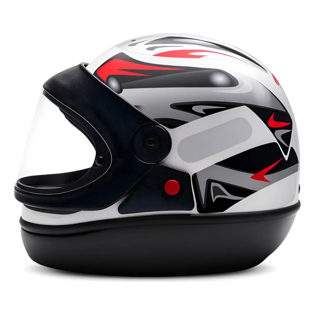 Capacete San Marino Branco para moto Masculino feminino Promoção