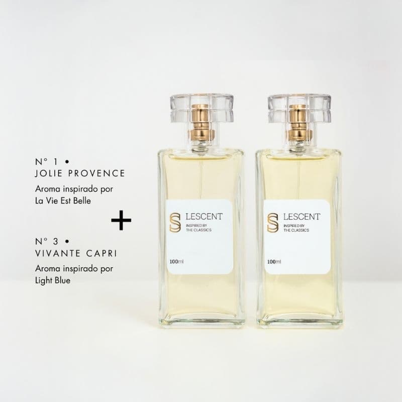 Perfume importado original premium Lescent Kit Dueto Radiante: Nº 2 • DELICATE LONDRES + Nº 5 • LESCENT