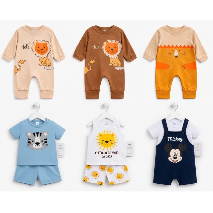 Kit Conjunto Temático Menino ou unitário