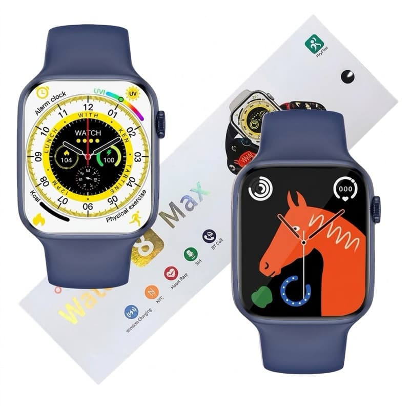 Smartwatch Watch 8 Max 45mm Bluetooth Chamadas | Android iOS Tela 1.99” Monitor Saúde IP67 Entrega Full