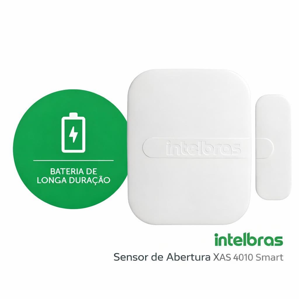 Sensor de abertura sem fio intelbras XAS 4010 Smart com bateria inclusa