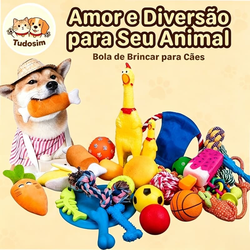 Kit Mordedor Pet Brinquedos De Borracha Para Cães Cachorro Com Barulho Ranger os dentes Limpeza da boca