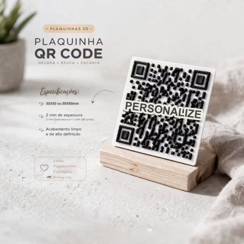 Plaquinha Personalizada 3D para seu Toten ou Parede Diversas Usabilidades