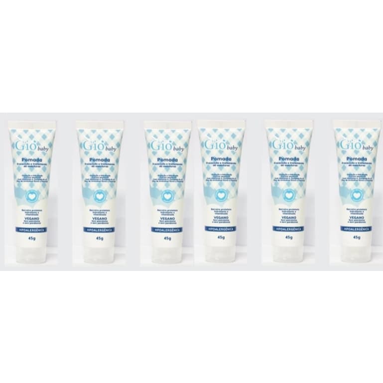 KIT 8 Pomadas Prevenção de Assaduras GIO BABY - 45g