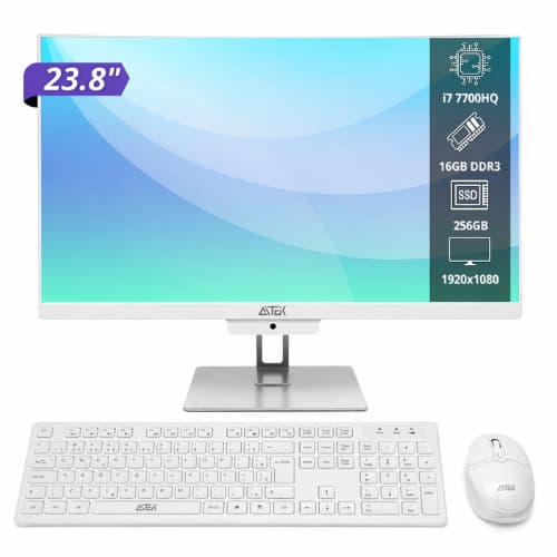 Computador All In One  23.8" Full HD i7 16GB SSD 256GB Desktop Completo com Teclado e Mouse Sem Fio