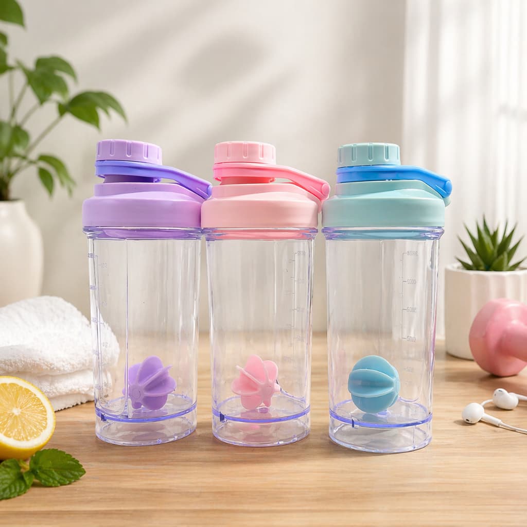 Coqueteleira Shaker Garrafa 500 ML Para Academia Com Agitador